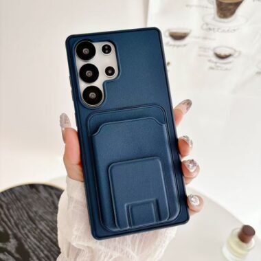 Square stand card holder Samsung S24 Ultra phone case