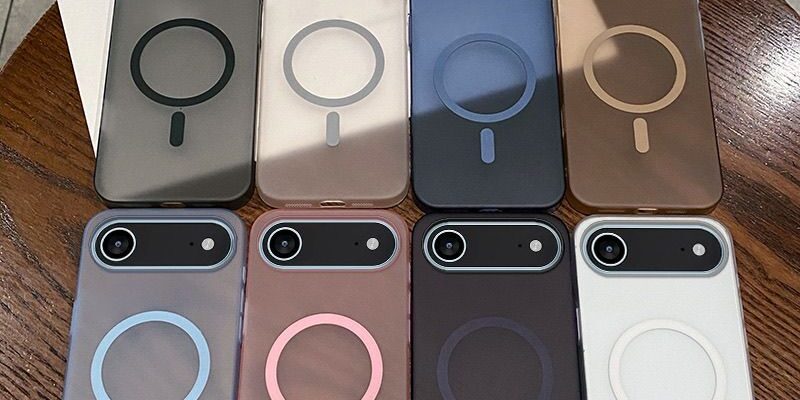 Frosted magnetic ultra slim hard iPhone 17 Air Pro Pro Max case