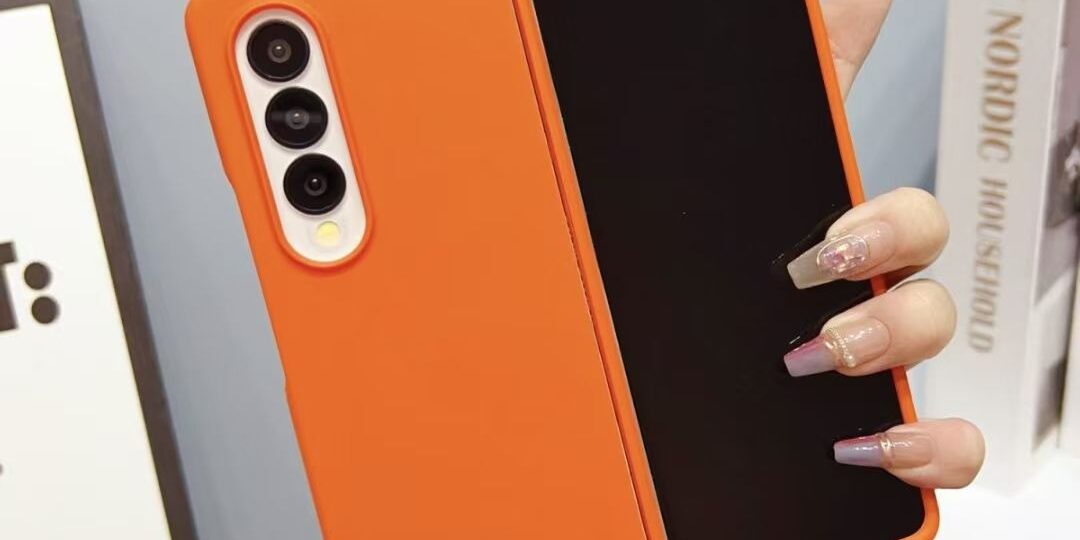 Solid color soft-touch hard Samsung Z Fold5 shockproof case