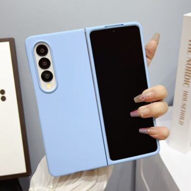 Solid color soft-touch hard Samsung Z Fold5 shockproof case