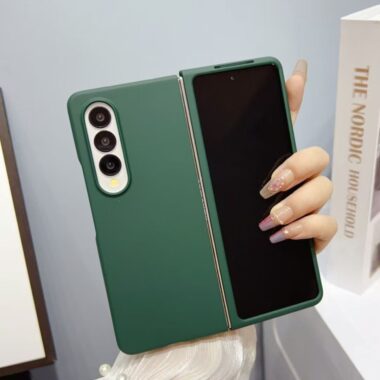 Solid color soft-touch hard Samsung Z Fold5 shockproof case