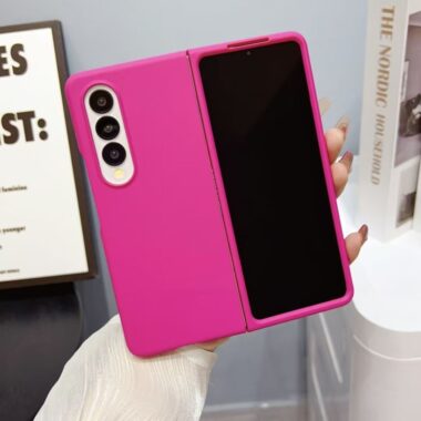 Solid color soft-touch hard Samsung Z Fold5 shockproof case