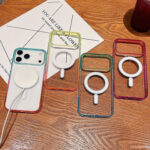 Gradient magnetic clear iPhone 17 shockproof case