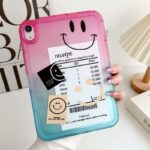Gradient minimalist soft clear iPad case with shockproof edges