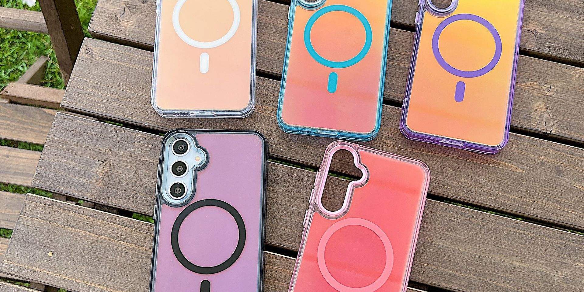 Gradient scratch resistant waterproof Samsung Ultra phone case