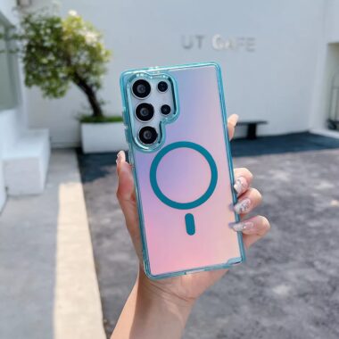 Gradient scratch resistant waterproof Samsung Ultra phone case