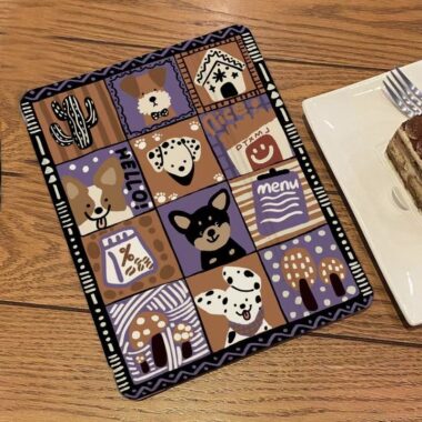 Cartoon graffiti animal tri fold shockproof iPad case