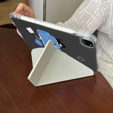 Hand-drawn sofa puppy Y-fold tri-fold shockproof iPad case