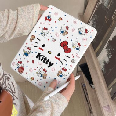 Cartoon Hello Kitty 360 rotating shockproof iPad case