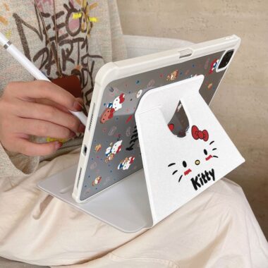 Cartoon Hello Kitty 360 rotating shockproof iPad case