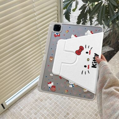 Cartoon Hello Kitty 360 rotating shockproof iPad case