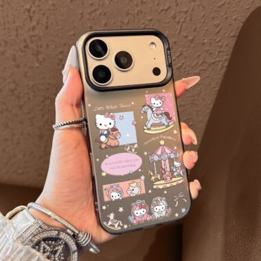 Cute Hello Kitty ultra-slim shockproof iPhone 17 case