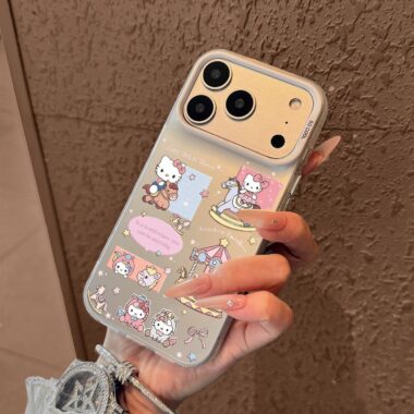 Cute Hello Kitty ultra-slim shockproof iPhone 17 case