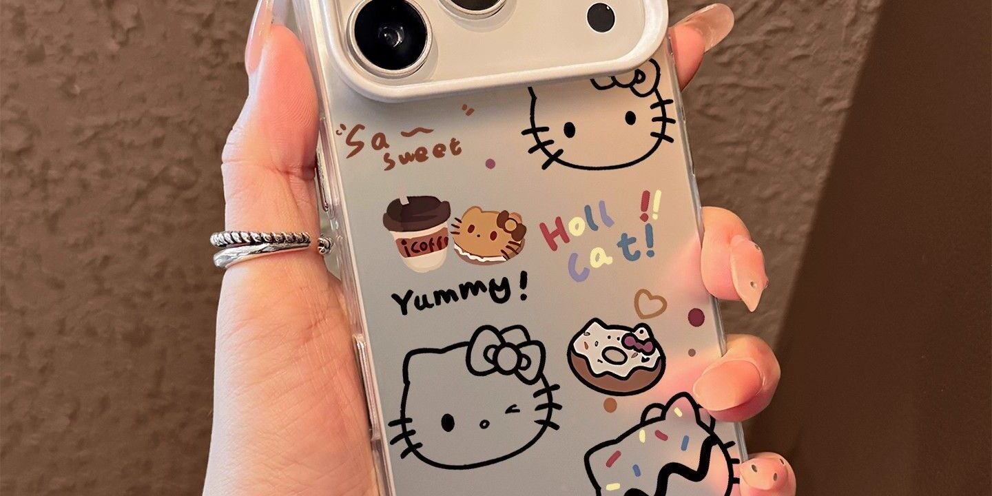 Cartoon Hello Kitty pattern full cover iPhone 17 case