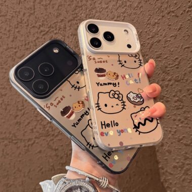 Cartoon Hello Kitty pattern full cover iPhone 17 case