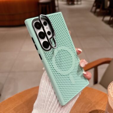Honeycomb cooling magnetic frosted Samsung S22 S23 S24 S25 Ultra case