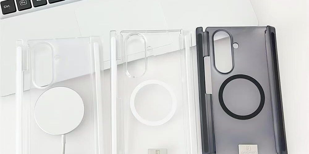 Frosted magnetic shockproof Samsung Z Tri-Fold clear case