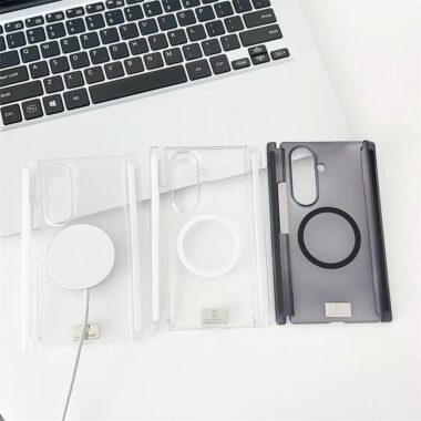 Frosted magnetic shockproof Samsung Z Tri-Fold clear case