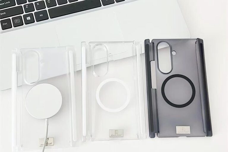 Frosted magnetic shockproof Samsung Z Tri-Fold clear case