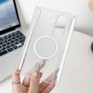 Frosted magnetic shockproof Samsung Z Tri-Fold clear case