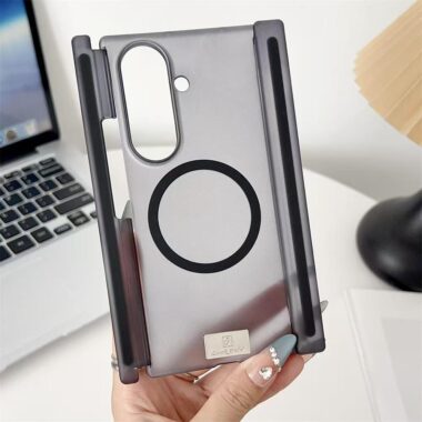 Frosted magnetic shockproof Samsung Z Tri-Fold clear case