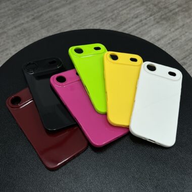 Glossy jelly soft silicone full cover iPhone 17 case