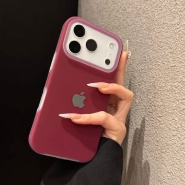 Solid color jelly liquid full cover iPhone 17 silicone case