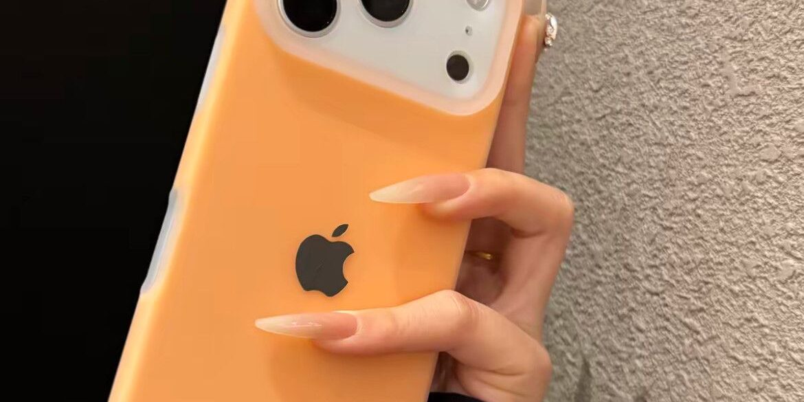 Solid color jelly liquid full cover iPhone 17 silicone case