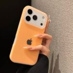 Solid color jelly liquid full cover iPhone 17 silicone case