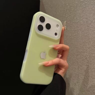 Solid color jelly liquid full cover iPhone 17 silicone case