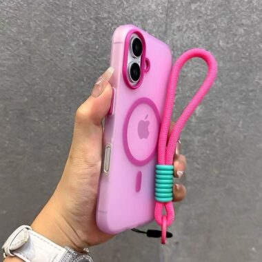Jelly skin-feel magnetic frosted shockproof iPhone 17 case
