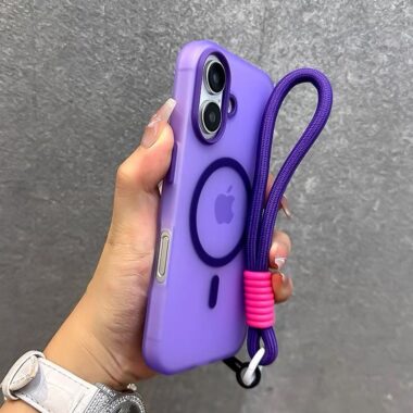 Jelly skin-feel magnetic frosted shockproof iPhone 17 case