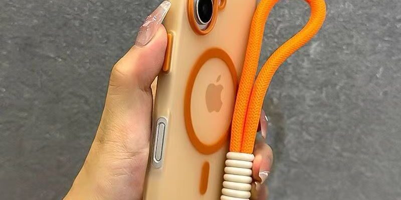 Jelly skin-feel magnetic frosted shockproof iPhone 17 case