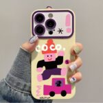 Jumping cartoon character full cover silicone iPhone 17 case