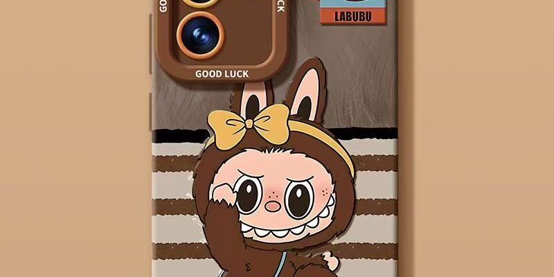 Cute Labubu full cover shockproof silicone Samsung S24 Ultra case