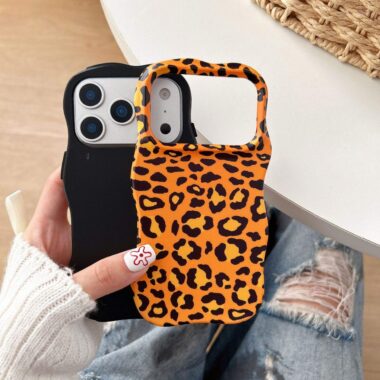 Leopard print TPU shockproof iPhone 17 case