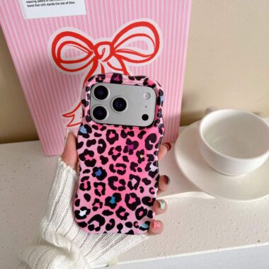 Leopard print TPU shockproof iPhone 17 case