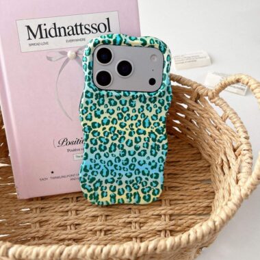 Leopard print TPU shockproof iPhone 17 case