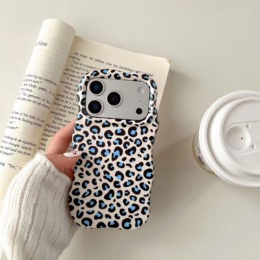 Leopard print TPU shockproof iPhone 17 case