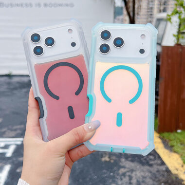 Gradient magnetic transparent shockproof iPhone 17 case