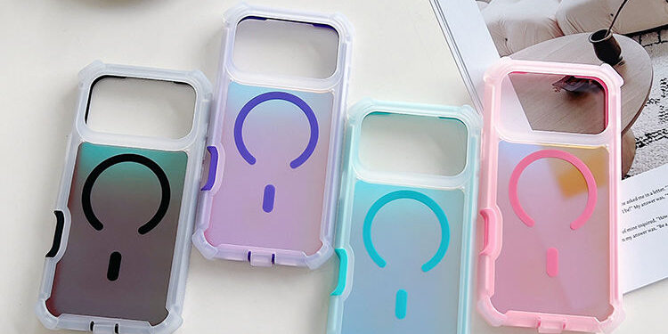 Gradient magnetic transparent shockproof iPhone 17 case