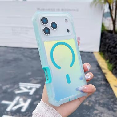 Gradient magnetic transparent shockproof iPhone 17 case