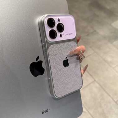 Frosted leather texture full cover shockproof iPhone 17 case