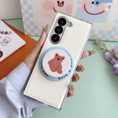 Lychee leather magnetic stand shockproof Samsung Z Fold case