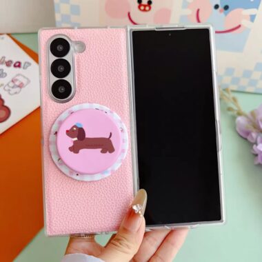 Lychee leather magnetic stand shockproof Samsung Z Fold case