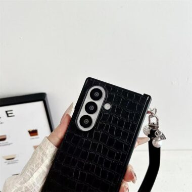 Crocodile texture full cover shockproof Samsung Z Flip6 hard case