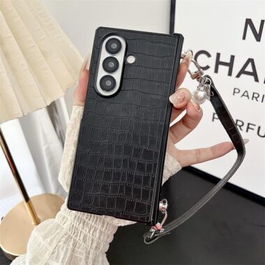 Crocodile texture full cover shockproof Samsung Z Flip6 hard case