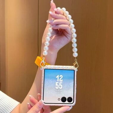 Rainbow woven bracelet shockproof Samsung Z Flip6 phone case