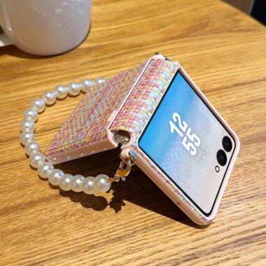 Rainbow woven bracelet shockproof Samsung Z Flip6 phone case