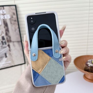 Retro contrast wrist strap shockproof Samsung Z Flip6 case